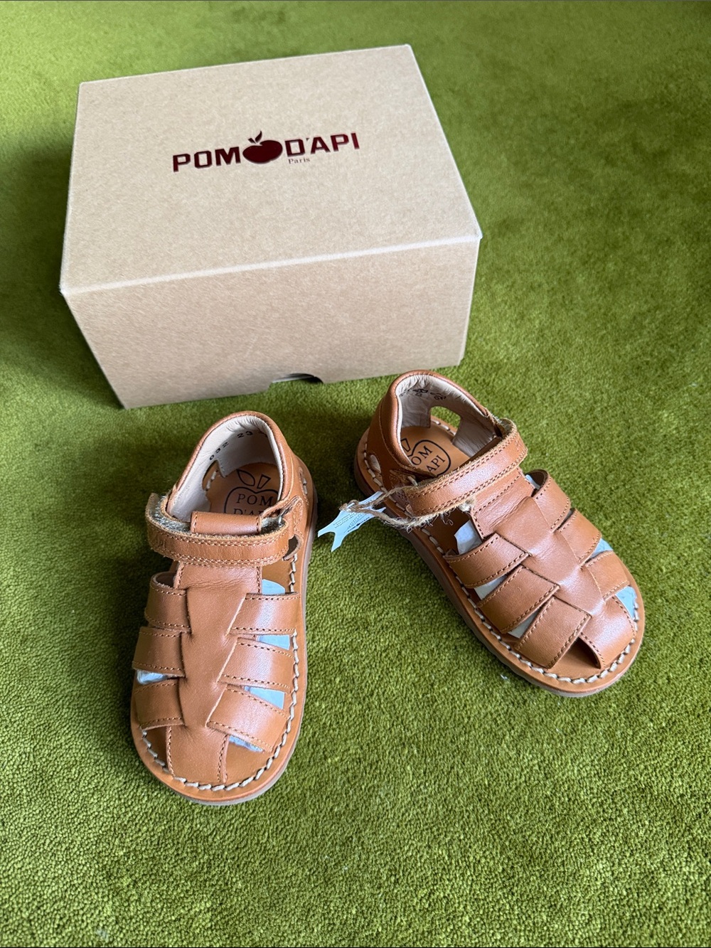 NWT Pom D'Api Waff Papy Kid Sandal 23 Eu